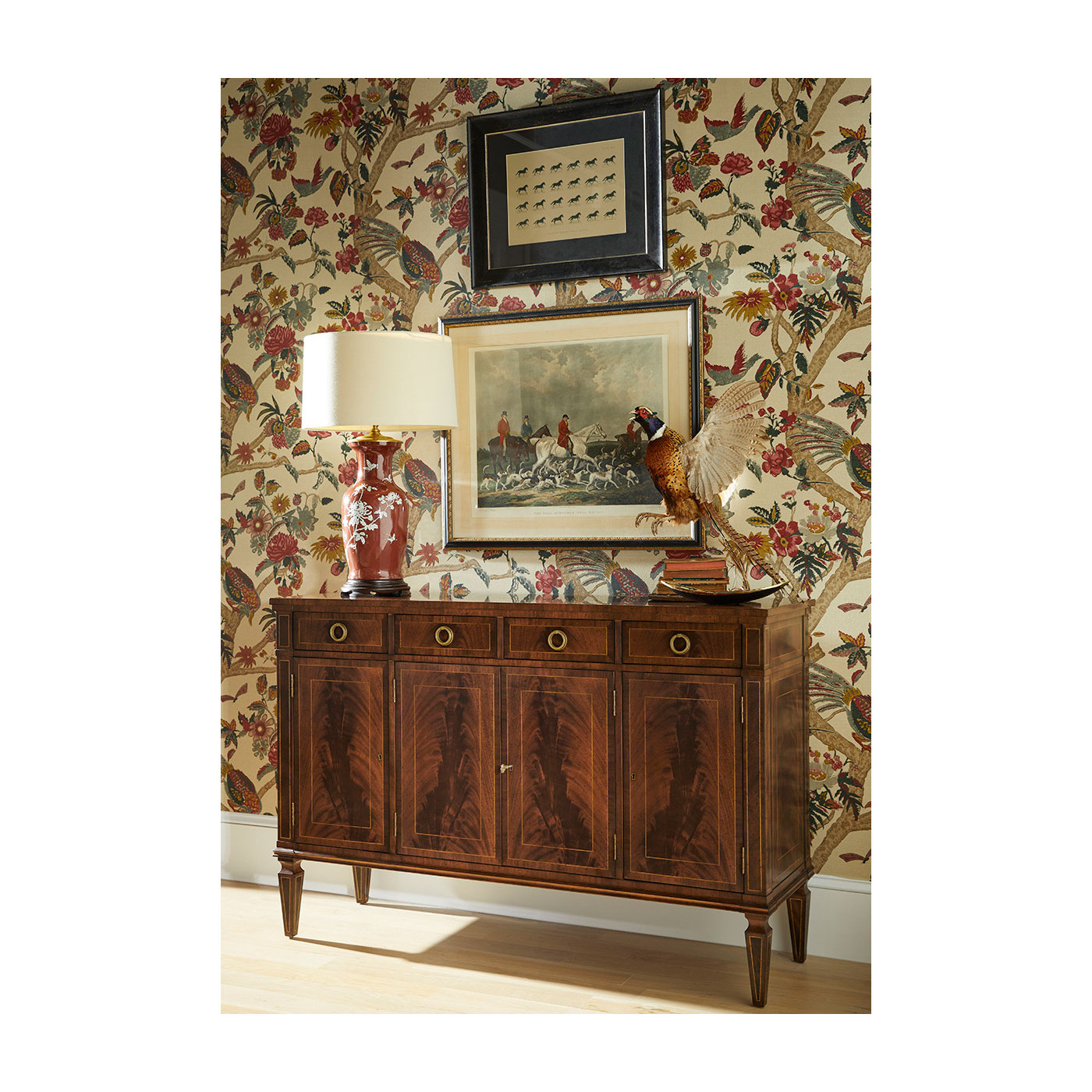 Windsor Regency Crotch Walnut Sideboard
