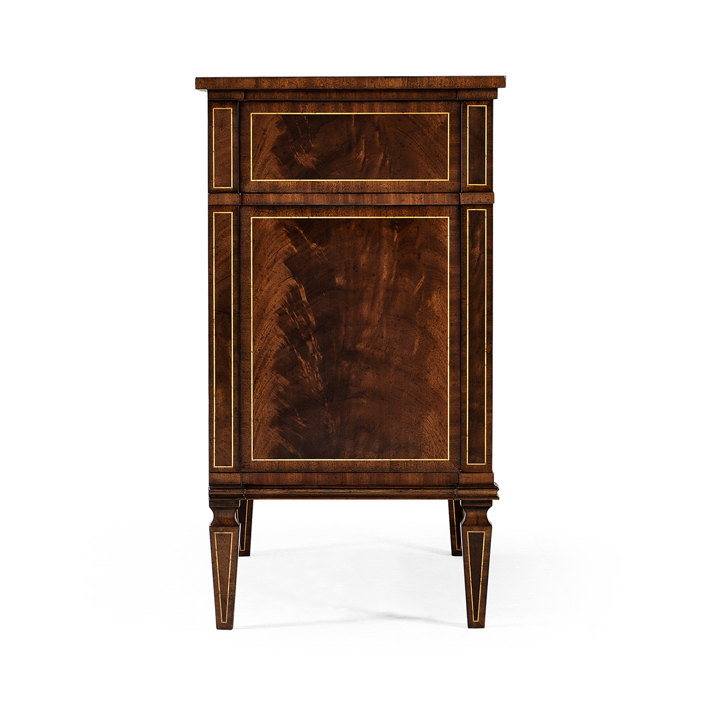 Regency Mahogany Reverse Breakfront Chest