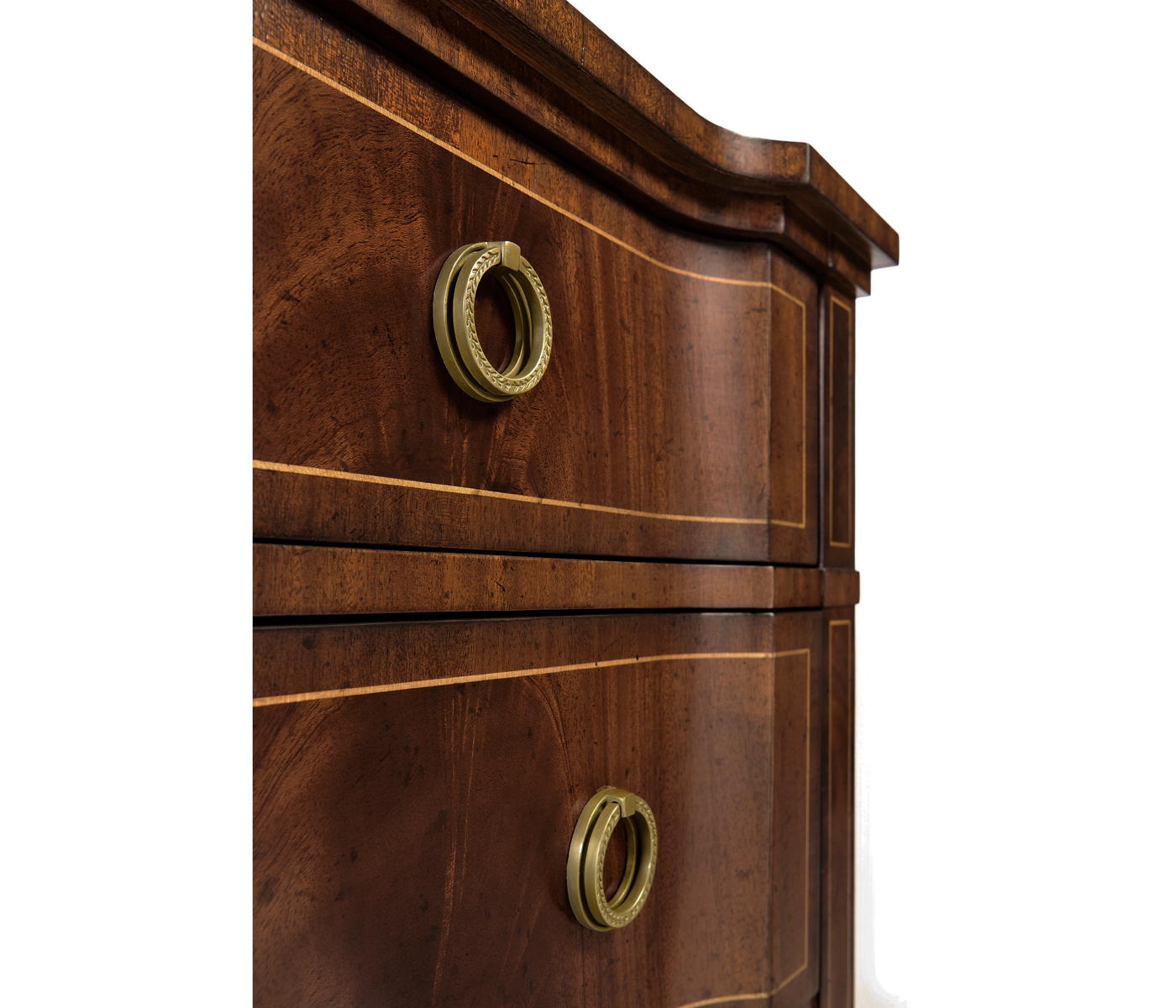 Regency Mahogany Reverse Breakfront Chest