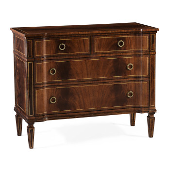 Regency Mahogany Reverse Breakfront Chest