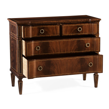Regency Mahogany Reverse Breakfront Chest