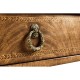Empire style walnut two drawer console