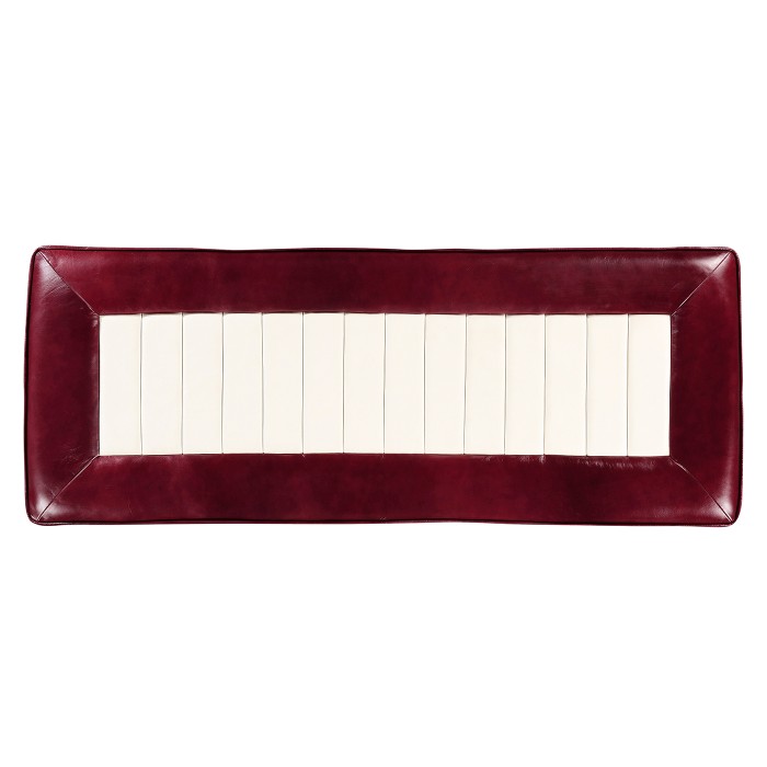50's Americana Leather Bench
