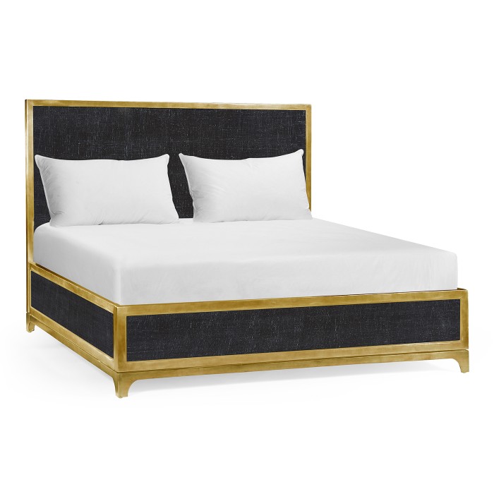 Charcoal & Gold Cali King Bed 
