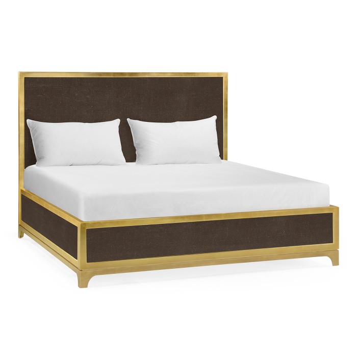 Coffee & Gold Cali King Bed