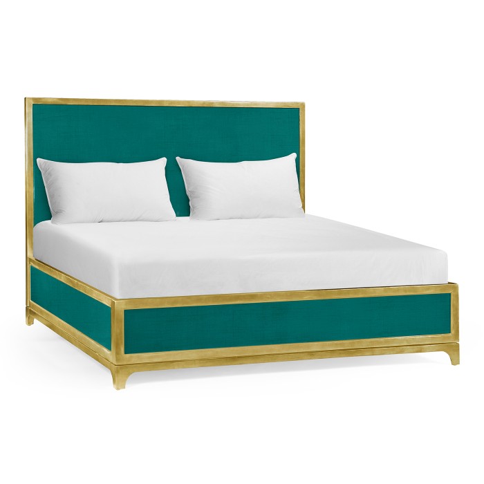 Peacock & Gold Cali King Bed 