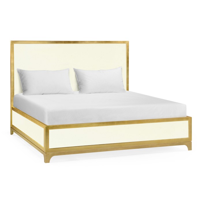 Blanc & Gold Cali King Bed 
