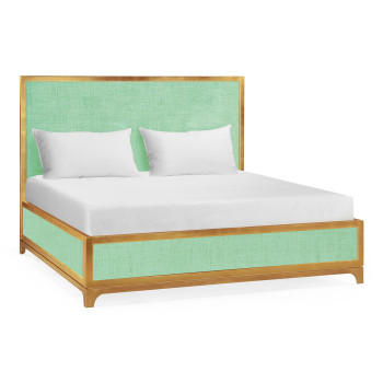 Robin's Egg & Gold Cali King Bed