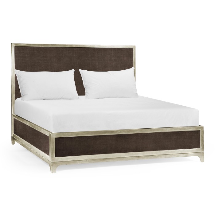 Coffee & Silver Cali King Bed