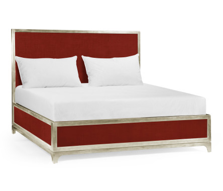 Lipstick & Silver Cali King Bed 