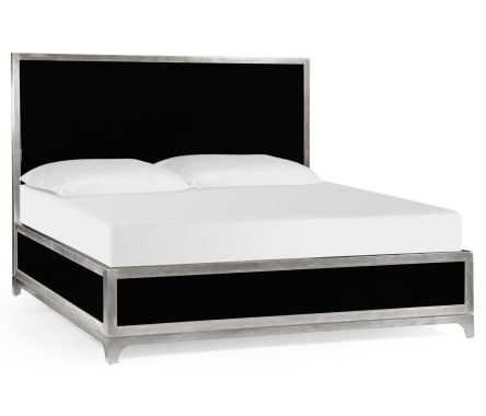 Noir & Silver Cali King Bed