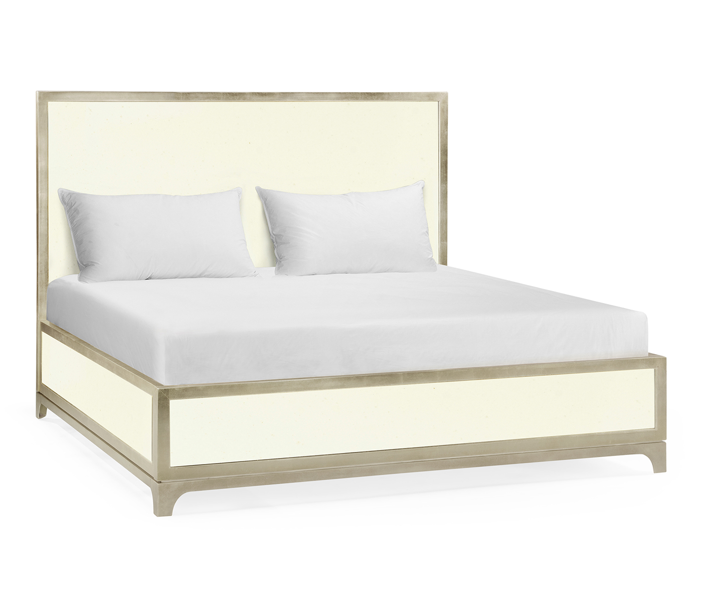Blanc & Silver Cali King Bed 