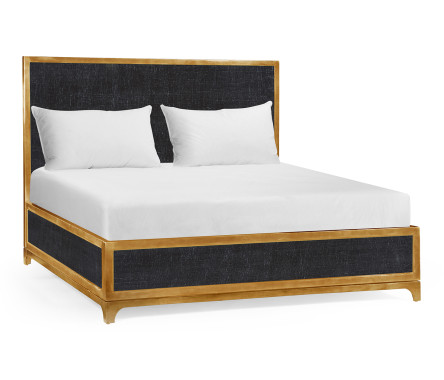 Charcoal & Gold UK King Bed 