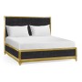 Charcoal & Gold UK King Bed