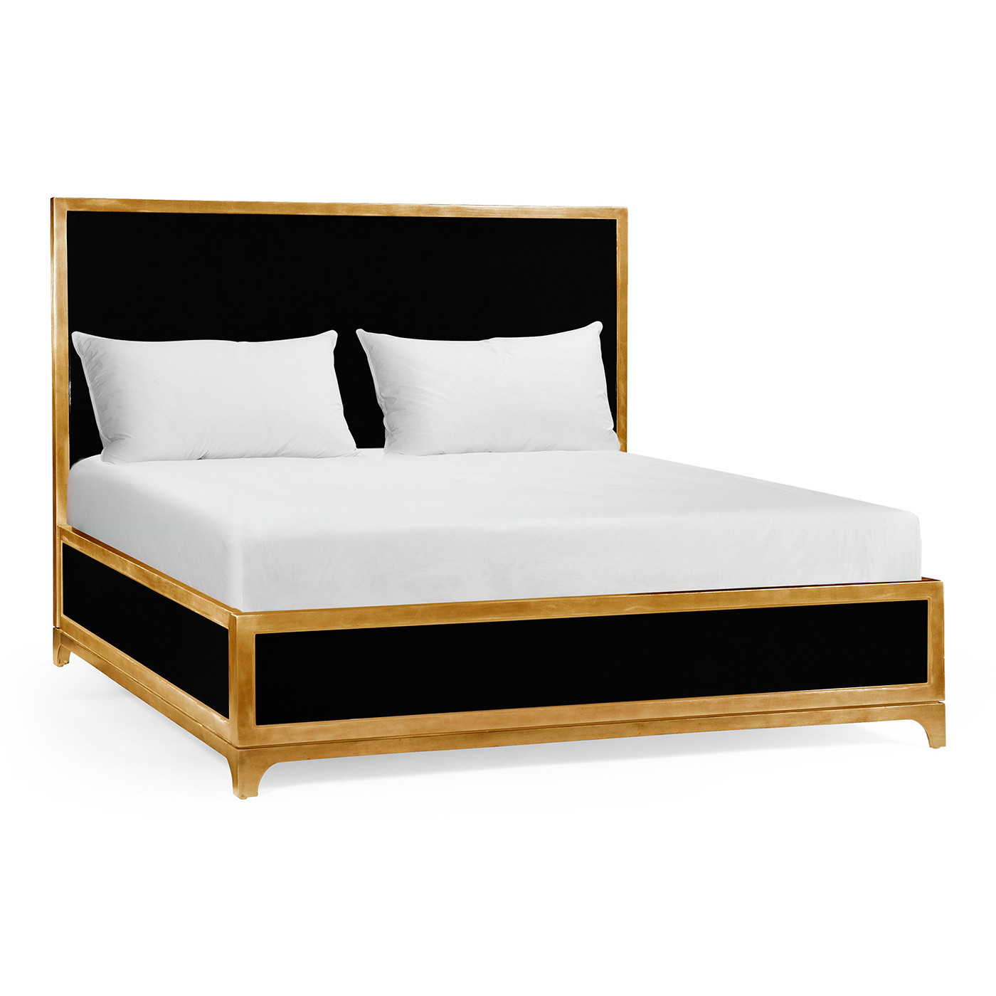 British Navy & Gold UK King Bed