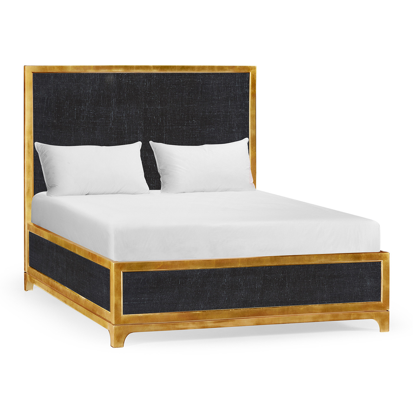 Charcoal & Gold UK Queen Bed 