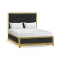 Charcoal & Gold UK Queen Bed 