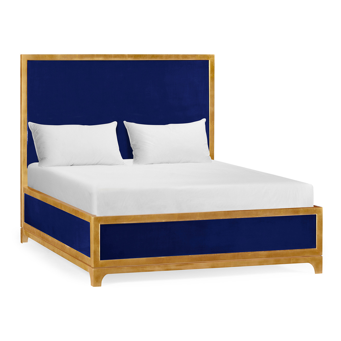 Royal Navy & Gold UK Queen Bed