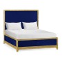 Royal Navy & Gold UK Queen Bed