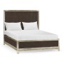 Coffee & Silver UK Queen Bed