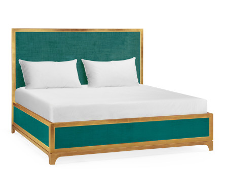 Peacock & Gold US King Bed 