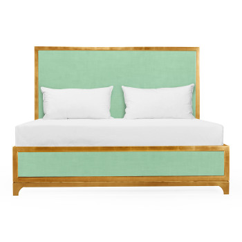 Robin's Egg & Gold US King Bed