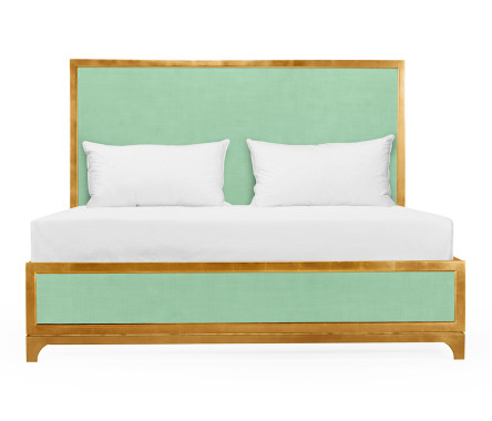 Robin's Egg & Gold US King Bed