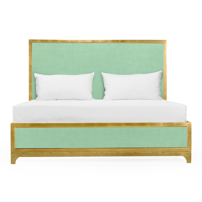 Robin's Egg & Gold US King Bed