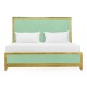 Robin's Egg & Gold US King Bed