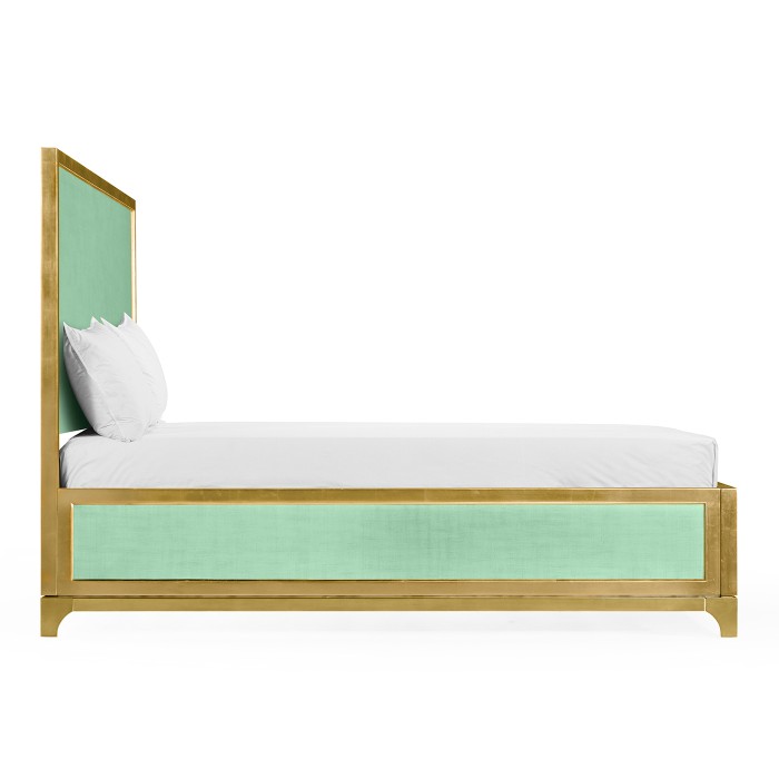 Robin's Egg & Gold US King Bed