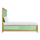 Robin's Egg & Gold US King Bed