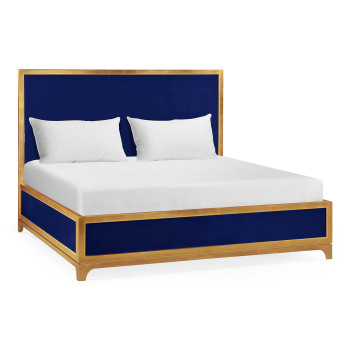 Royal Navy & Gold US King Bed