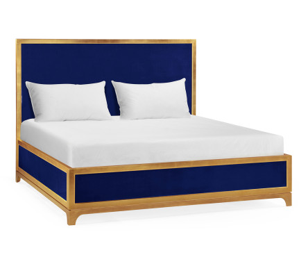 Royal Navy & Gold US King Bed