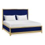 Royal Navy & Gold US King Bed