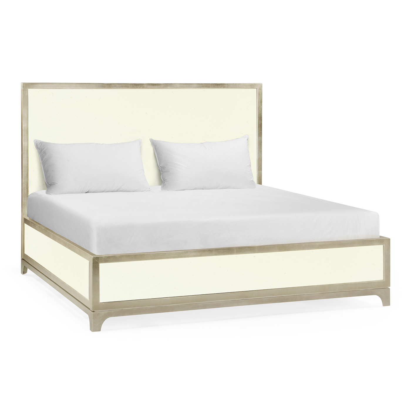 Blanc & Silver US King Bed 