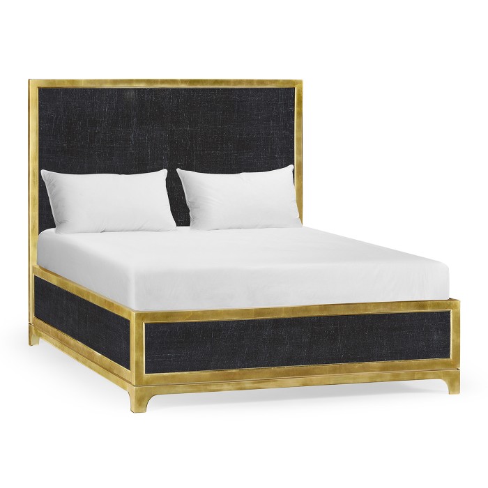 Charcoal & Gold US Queen Bed 
