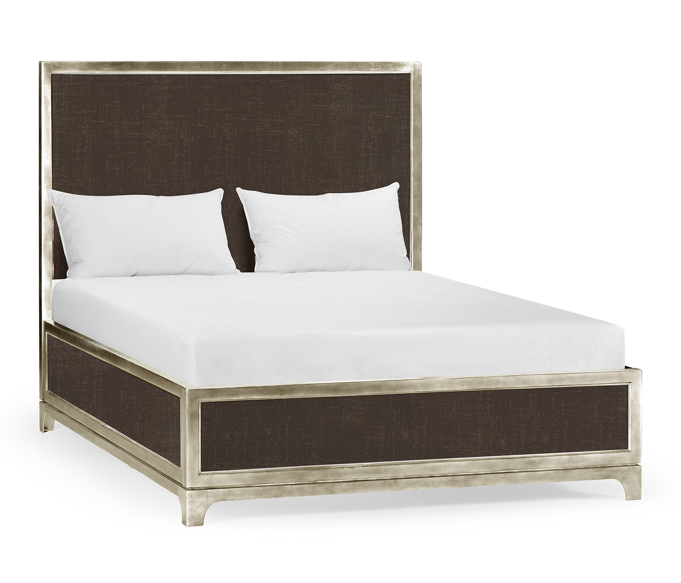 Coffee & Silver US Queen Bed