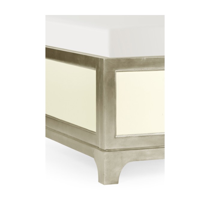 Blanc & Silver US Queen Bed 