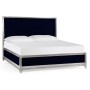 British Navy & Silver UK King Bed