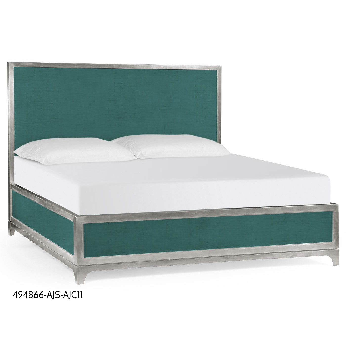 Peacock & Silver UK Queen Bed 