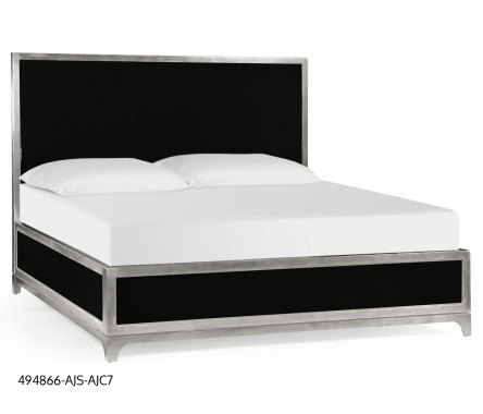 Noir & Silver UK Queen Bed