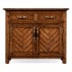 Plank Walnut Cabinet with Strap Handles
