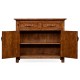Plank Walnut Cabinet with Strap Handles