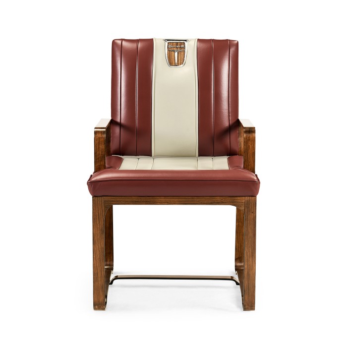 50's Americana Leather Easy Chair