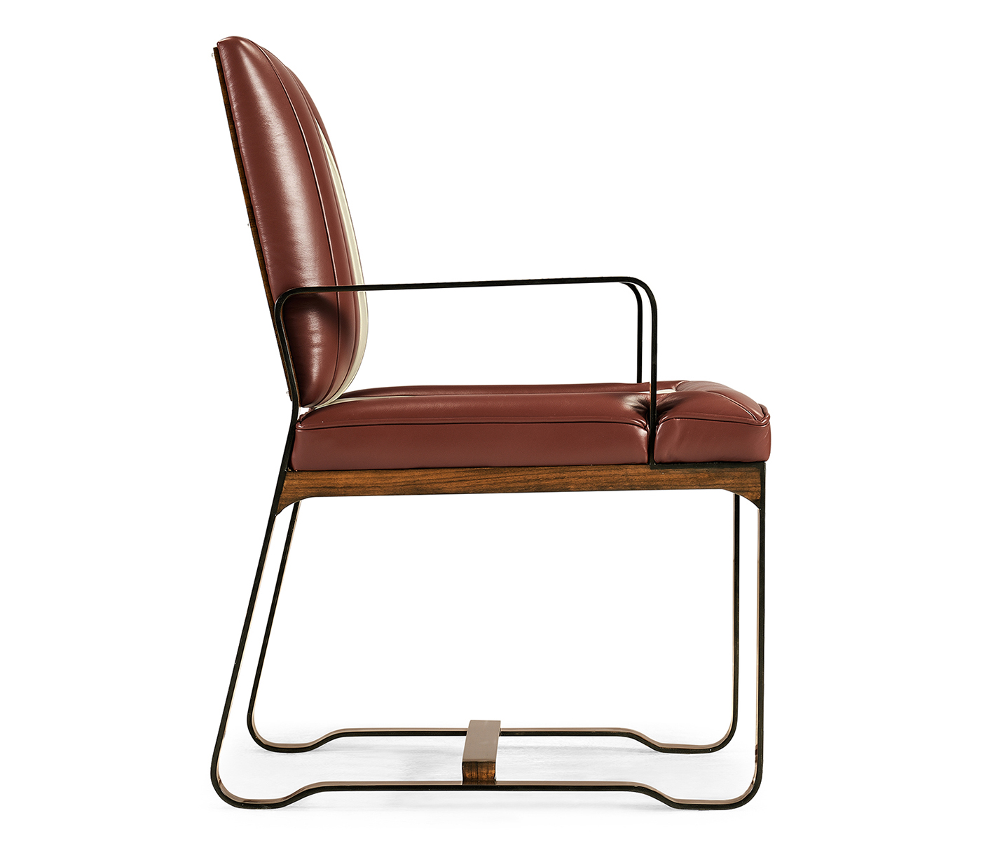 50's Americana Leather Easy Chair