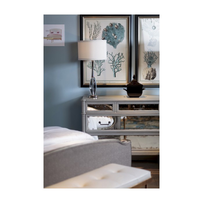 Grey Painted And Antiqued Chest of Drawers