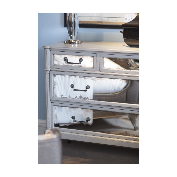 Grey Painted And Antiqued Chest of Drawers