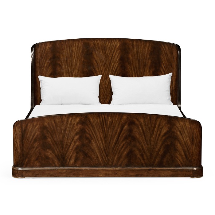 Biedermeier Mahogany Cali King Bed
