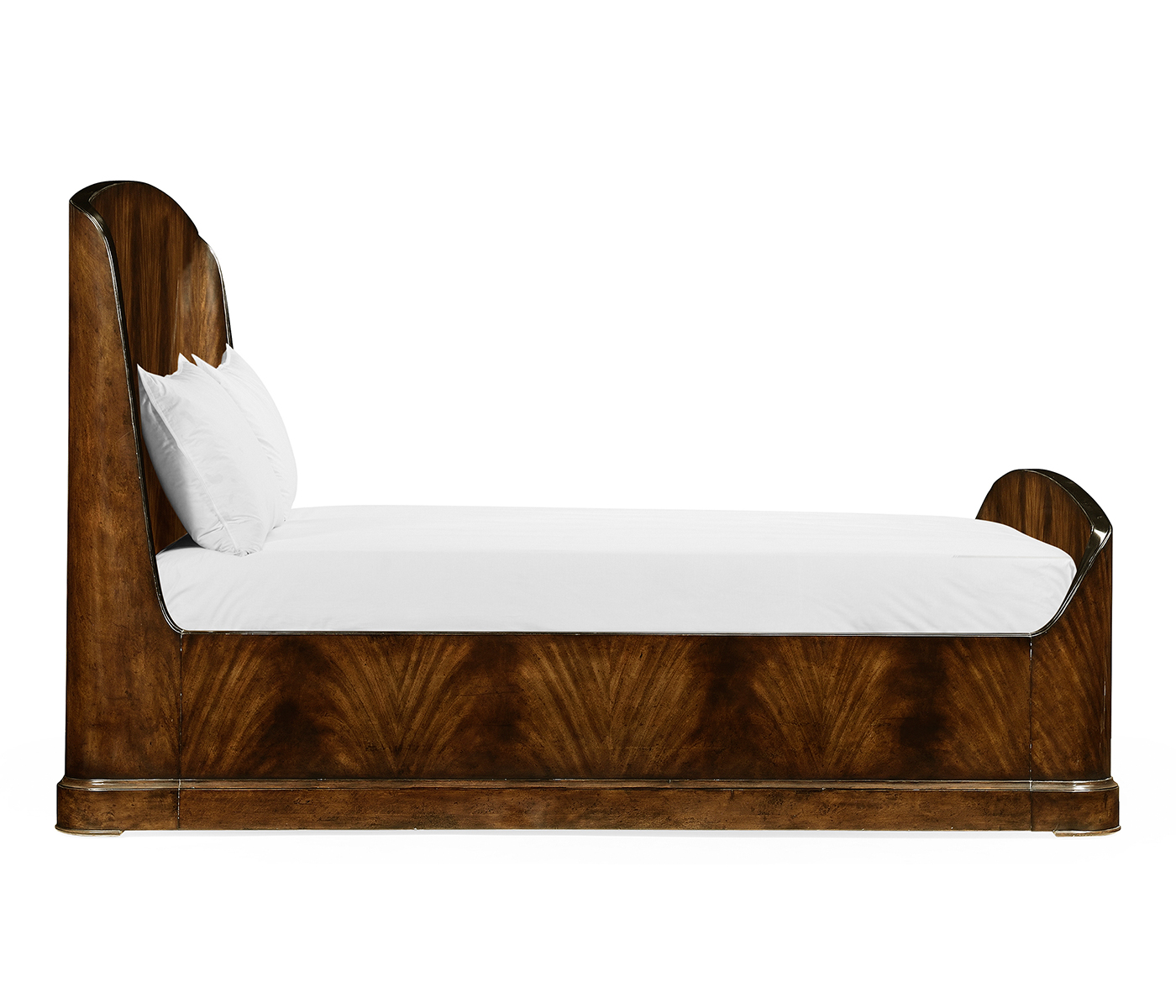 Biedermeier Mahogany Cali King Bed
