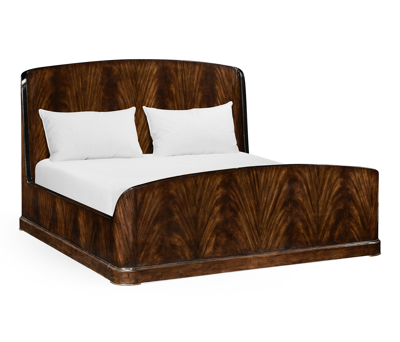 Biedermeier Mahogany Cali King Bed